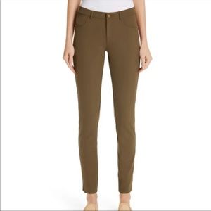 Lafayette 148 New York Mercer Stretch Skinny Sz 2 in Army Green